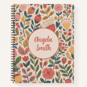Moderne Blush Bloem Notitieboek