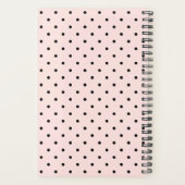 Moderne Blush Deux Photo Polka Motif et année (Dos)