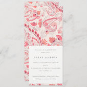 Moderne Blush Paisley Typografie Elke dag Kaart (Voorkant / Achterkant)