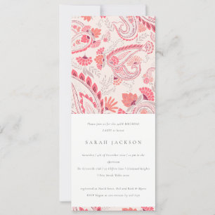 Moderne Blush Paisley Typografie Elke dag Kaart