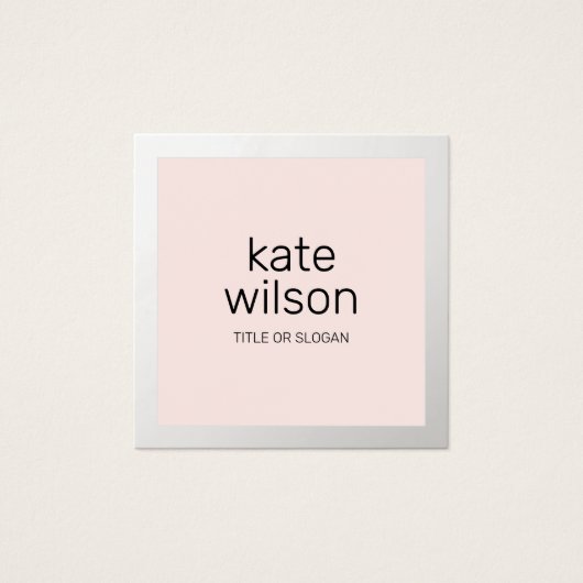 Moderne Blush Pink Beauty Professionnel (Devant)