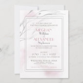 Moderne Blush Pink Waterverf Splash Kaart (Voorkant)