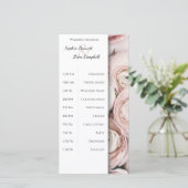 Moderne Blush rose fleur élégant programme de mari (Debout devant)