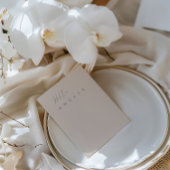 Moderne Blush Roze Blank Table Guest Place Card