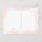 Moderne Blush roze bloemen | Elegant Vrijgezellenf Uitnodiging Briefkaart (Achterkant)
