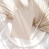 Moderne Blush roze gastkaart