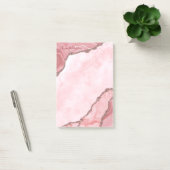 Moderne Blush roze geode Post-it® Notes (Kantoor)
