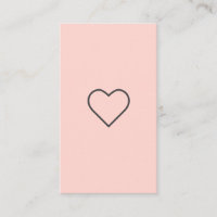 Moderne blush roze girly hart minimalistische blog