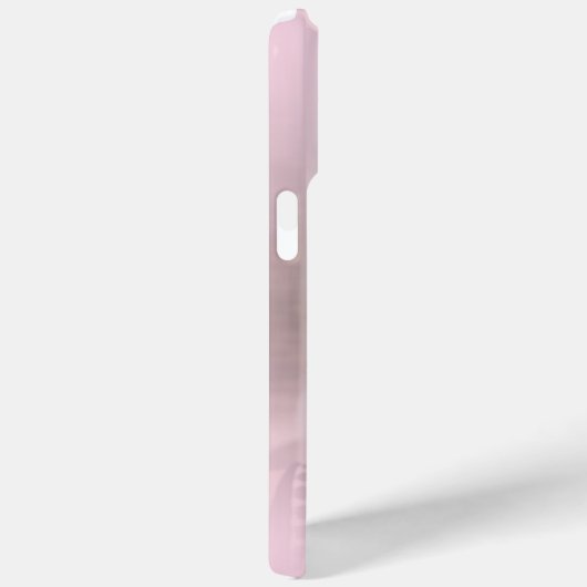 Moderne Blush Roze Gradient Een Foto Case-Mate iPhone Case (Achterkant / Rechts)