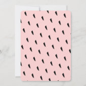 Moderne Blush Roze Limonade Party Uitnodiging (Achterkant)