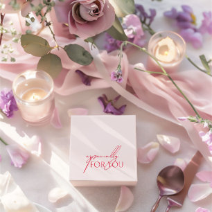 Moderne Blush Roze & Magenta speciaal voor u Bedankdoosjes