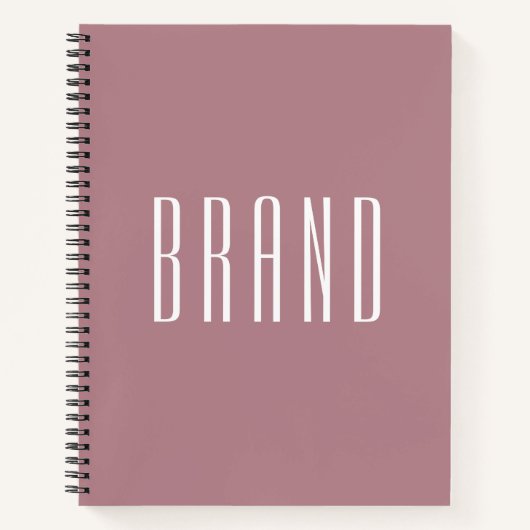 Moderne Blush roze minimalist met EMPIRE font Notitieboek (Voorkant)