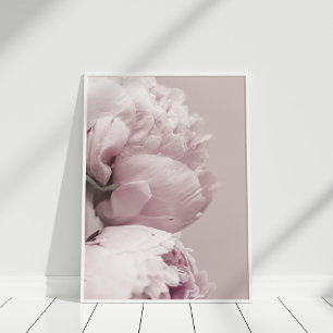 Moderne Blush Roze Pioenfoto Print