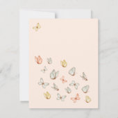 Moderne blush roze vlinders zonder blozen (Achterkant)