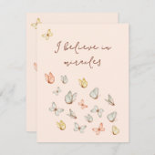 Moderne blush roze vlinders zonder blozen (Voorkant / Achterkant)