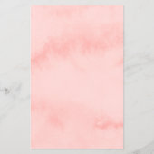 Moderne blush roze waterverf make-up & haar flyer (Achterkant)