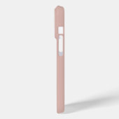 Moderne Blush Roze Witte Monogram Naam Case-Mate iPhone Case (Achterkant / Links)