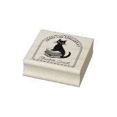 Moderne Boekenkat, Op maat gemaakte boekplaat  Rubberstempel (Stempel)