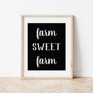 Moderne Boerderij — Boerderij op fijn papier Poster