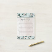 Moderne Boerderij Kerstbloem op Hout Te Doen Post-it® Notes (Op bureau)