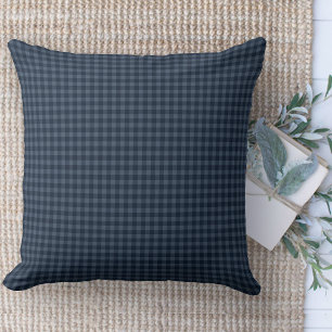 Moderne boerderij kussen blauw gingham plaid bank
