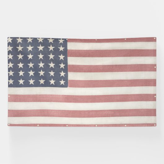 Moderne boerderij rustieke Amerikaanse vlag Spandoek (Horizontaal)