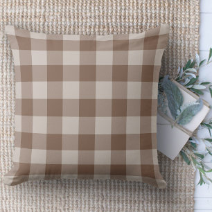 Moderne boerderij Tan & Beige Buffel Plaid Couch Kussen