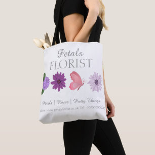 Moderne Boetiek Bloemist Bedrijfsbranding Draagtas