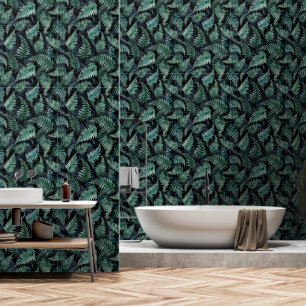 Moderne Boheemse Botanische Varen Behang
