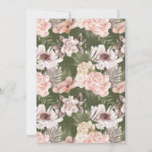 Moderne Boheemse Waterverf Bloemen Gradiënt Foto Kaart (Achterkant)