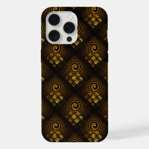 Moderne Bohème Élégant Motif d'Art Abstrait Doré #