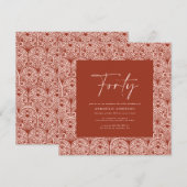 Moderne bohemische marokkaanse tera-cotta elegant  kaart (Voorkant / Achterkant)