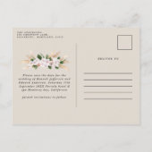 Moderne bohemische pampagode voor orchidee aankondigingskaart (Achterkant)