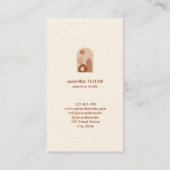 Moderne Boho aardewerk interieur design home decor Visitekaartje (Achterkant)