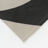 Moderne Boho Abstract Beige Fleece Deken (Hoek)