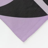 Moderne Boho Abstract Paars Fleece Deken (Hoek)