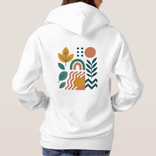 Moderne Boho Abstracte Natuur muurkunst Hoodie