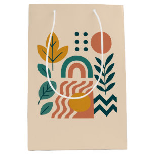 Moderne Boho Abstracte Natuur muurkunst Medium Cadeauzakje