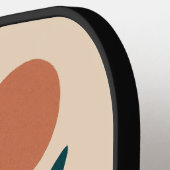 Moderne Boho Abstracte Natuur muurkunst Pickleball Paddle (Links Detail)