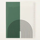Moderne Boho Abstractie Planner (Achterkant)