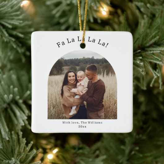 Moderne Boho Arch Fa La La Keramisch Ornament (Boom)