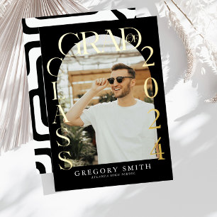 Moderne Boho Arch Foto Afstuderen Aankondiging