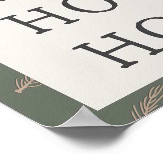 Moderne Boho Arch | Groen en goud om te printen Poster (Hoek)