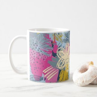 Moderne Boho Bloem Bekerkop Koffiemok