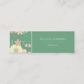 Moderne Boho Bloemen Kleurrijk Mini Visitekaartje (Voorkant)