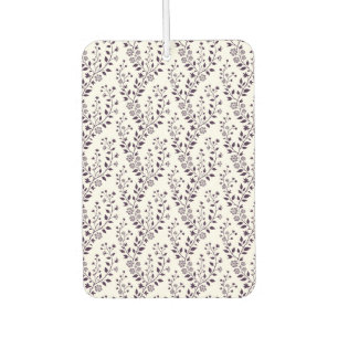 Moderne Boho Bloempatroon Pr Plum Wit Luchtverfrisser