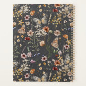 Moderne Boho Bloemrijke Monogram Naam Planner (Achterkant)