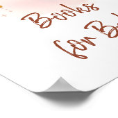 Moderne boho Blush Pink Rainbow Books for Baby Sig Poster (Hoek)