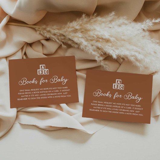 Moderne Boho boeken voor Baby Kaart