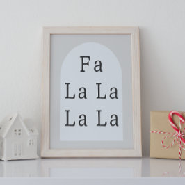 Moderne Boho Boog | Beige Fa La La Muur Kunstprint Poster